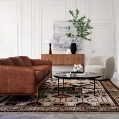 Gwyneth Ivory Boucle Swivel Chair -Cb2 Sales 2024 HoxtonSaddleLeatherSofaAG21 1x1 1