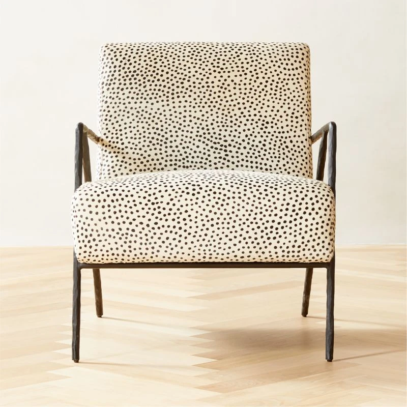 Imogene Dot Hair On Hide Lounge Chair 1 Imogene Dot Hair On Hide Lounge Chair