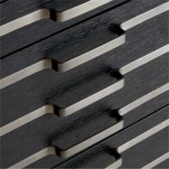 Inline Black Oak Wood 4-Drawer File Cabinet With Blackened Steel Handles -Cb2 Sales 2024 InlineBlkFilingCabinetAVSSF23