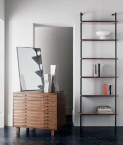 Helix Walnut Wood Wall Mount Bookshelf 96'' 12 Helix Walnut Wood Wall Mount Bookshelf 96'' -Cb2 Sales 2024 InlineBrassFilingCabinetJN20 1