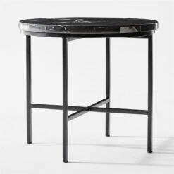 Irwin Black Marble Side Table -Cb2 Sales 2024 IrwinBlkMrblSideTable3QSSF21