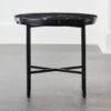 Irwin Black Marble Side Table