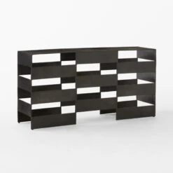 Jalousie Black Cast Aluminum Console Table 9 Jalousie Black Cast Aluminum Console Table -Cb2 Sales 2024 JalousieAlmnConsoleTbl3QSSF23