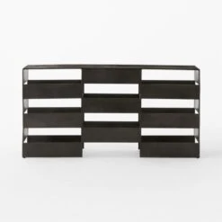 Jalousie Black Cast Aluminum Console Table 8 Jalousie Black Cast Aluminum Console Table -Cb2 Sales 2024 JalousieAlmnConsoleTblSOSSF23