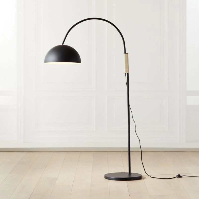 Jett Black Arched Floor Lamp 2 Jett Black Arched Floor Lamp - Image 2