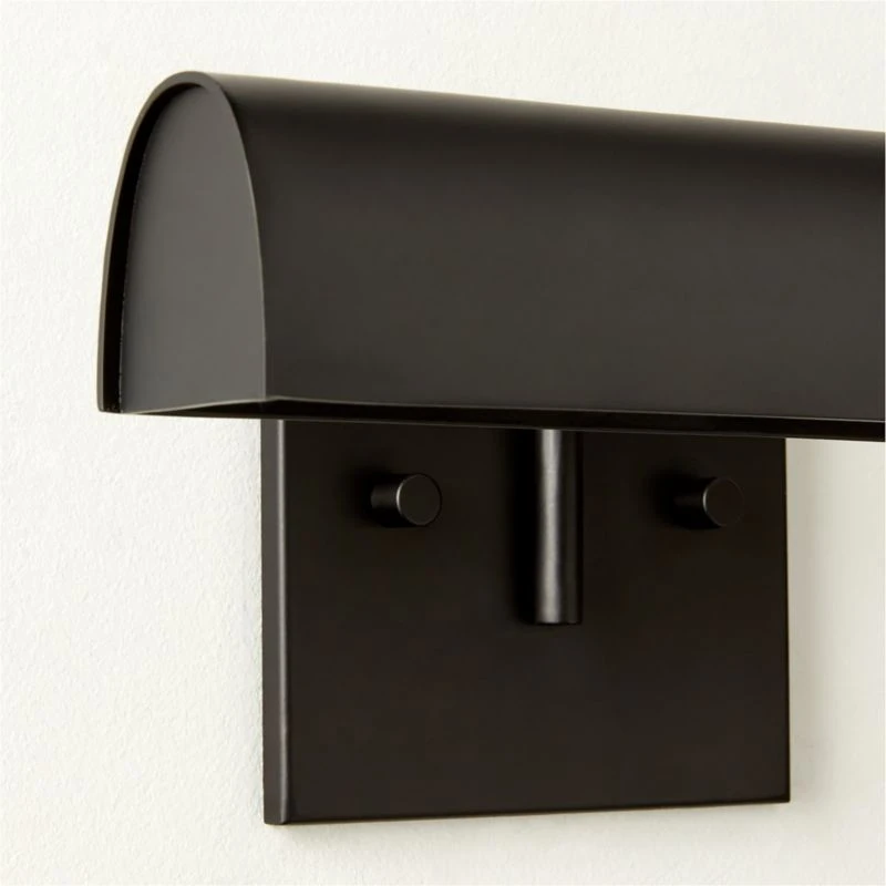 Jolie Black Picture Light Sconce 12" 4 Jolie Black Picture Light Sconce 12" - Image 4