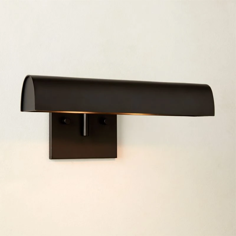 Jolie Black Picture Light Sconce 12" 3 Jolie Black Picture Light Sconce 12" - Image 3