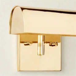 Jolie Polished Brass Picture Light Sconce 12" -Cb2 Sales 2024 JoliePldBsWllArtScnc12inAV2SHF22
