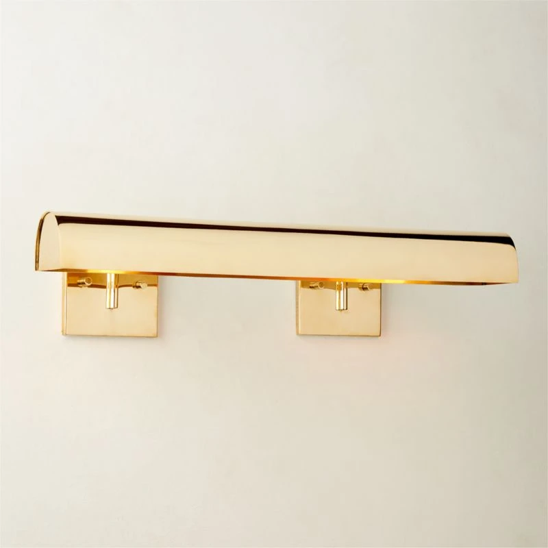 Jolie Polished Brass Picture Light Sconce 24'' 3 Jolie Polished Brass Picture Light Sconce 24'' - Image 3