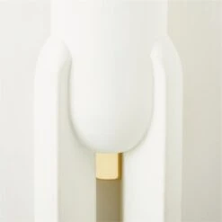 Jumeau White Concrete Wall Sconce Light -Cb2 Sales 2024 JumeauCtWhtCncrtSconceAVSHS23