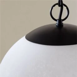 Moon Globe Pendant Light With Black Chain 14" -Cb2 Sales 2024 KMMoonPendantSmallAVSHS21