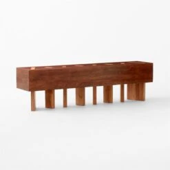 La Traversee Acacia Wood Console Table -Cb2 Sales 2024 LaTraverseeAccConsoleTbl3QSSF23