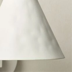 Lani White Wall Sconce -Cb2 Sales 2024 LaniPlasterSconceAVSHS22
