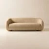Laszlo Camel Brown Boucle Loveseat