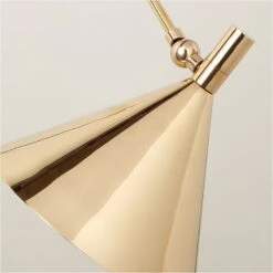 Leda Polished Brass Articulating Wall Sconce 7 Leda Polished Brass Articulating Wall Sconce -Cb2 Sales 2024 LedaPldBrsArtcltngSconceAVSHF22