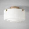 Lenon Champagne Flush Mount Light