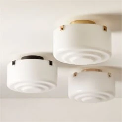 Lenon Matte Black Flush Mount Light 7 Lenon Matte Black Flush Mount Light -Cb2 Sales 2024 LenonFlushMountsGroupFHF22 1