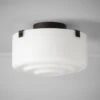 Lenon Matte Black Flush Mount Light