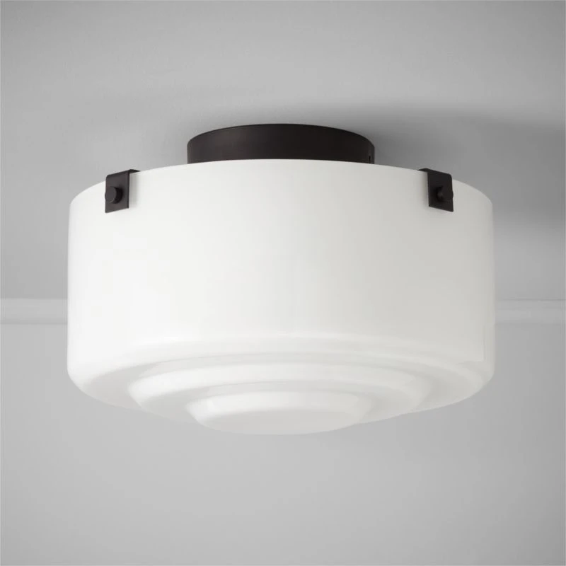 Lenon Matte Black Flush Mount Light 1 Lenon Matte Black Flush Mount Light