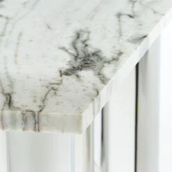 Luca White Marble Console Table 11 Luca White Marble Console Table -Cb2 Sales 2024 LucaWhiteMrblCnslTableAVSSF22