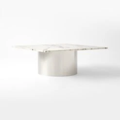 Luca White Marble Coffee Table -Cb2 Sales 2024 LucaWhiteMrblTpCffTbl3QSSF22