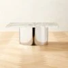 Luca White Marble Coffee Table