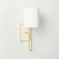 Lucerne Polished Brass Wall Sconce Light