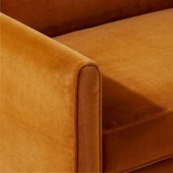 Malea Cognac Brown Velvet Chair -Cb2 Sales 2024 MaleaCognacVlvtChairAVSSF23
