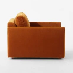 Malea Cognac Brown Velvet Chair -Cb2 Sales 2024 MaleaCognacVlvtChairSDSSF23