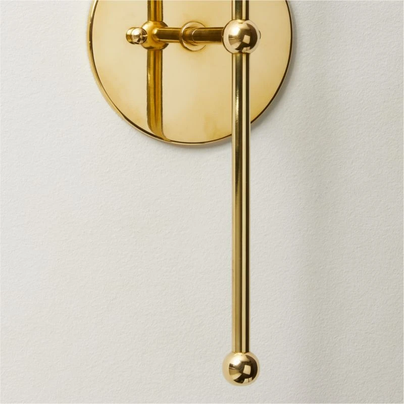 Marceau Boule Polished Brass Wall Sconce Light 3 Marceau Boule Polished Brass Wall Sconce Light - Image 3