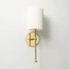 Marceau Boule Polished Brass Wall Sconce Light