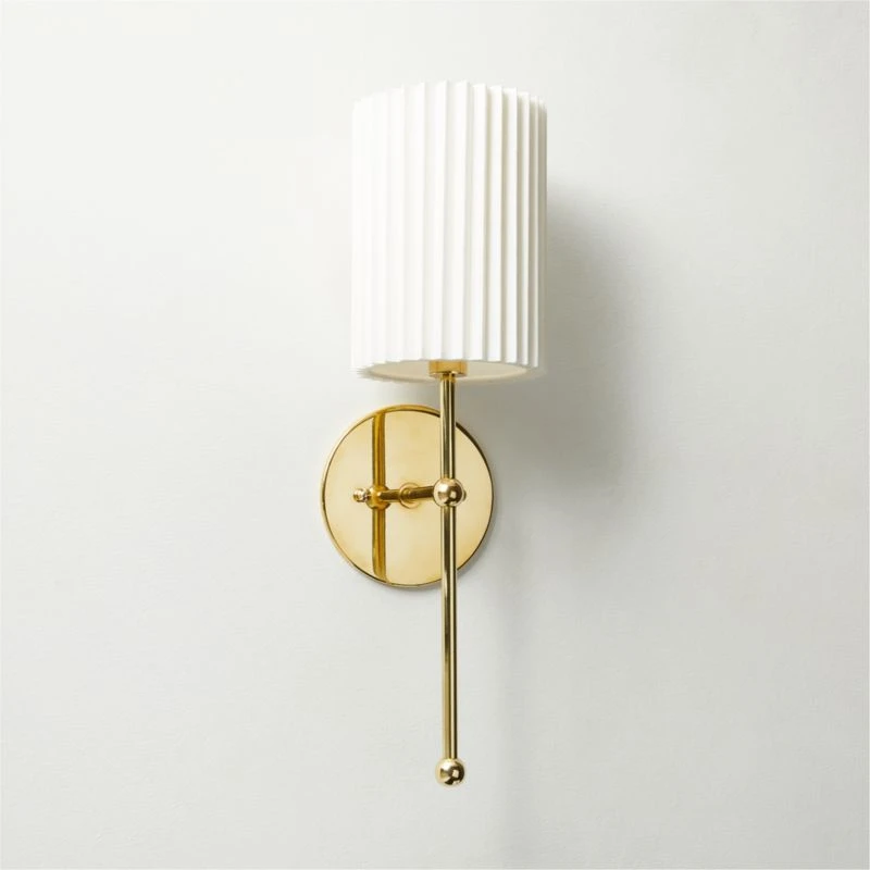 Marceau Boule Polished Brass Wall Sconce Light 1 Marceau Boule Polished Brass Wall Sconce Light