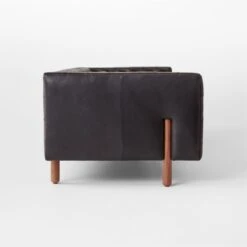 Marconi 4-Seater Tufted Black Leather Sofa 13 Marconi 4-Seater Tufted Black Leather Sofa -Cb2 Sales 2024 Marconi4StrBkLthTftdSofaSDSSF22