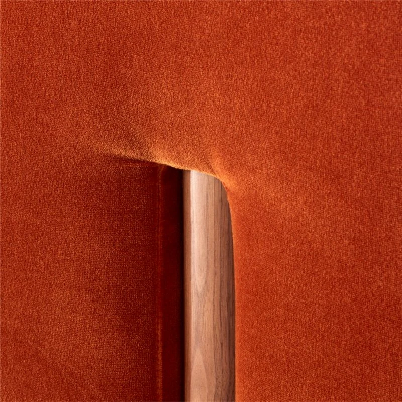 Marconi Tufted Rust Velvet Accent Chair 7 Marconi Tufted Rust Velvet Accent Chair - Image 7