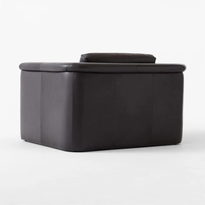 Mardones Black Leather Lounge Chair 5 Mardones Black Leather Lounge Chair - Image 5