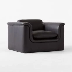 Mardones Black Leather Lounge Chair 8 Mardones Black Leather Lounge Chair -Cb2 Sales 2024 MardonesBlackLthrChair3QSSF23