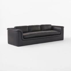 Mardones Black Leather Sofa -Cb2 Sales 2024 MardonesBlackLthrSofa3QSSF23