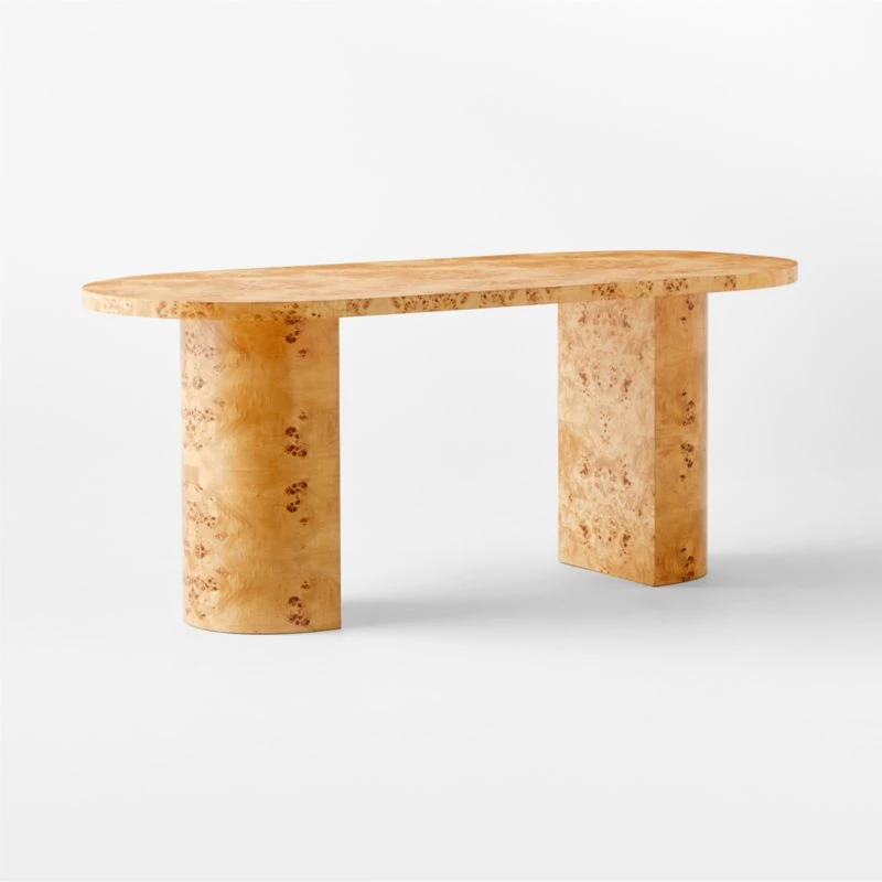 Marisa Burl Wood Desk 70'' 3 Marisa Burl Wood Desk 70'' - Image 3