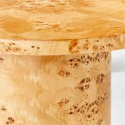 Marisa Burl Wood Desk 70'' 9 Marisa Burl Wood Desk 70'' -Cb2 Sales 2024 MarisaBurlwoodDeskLrgAVSSS23