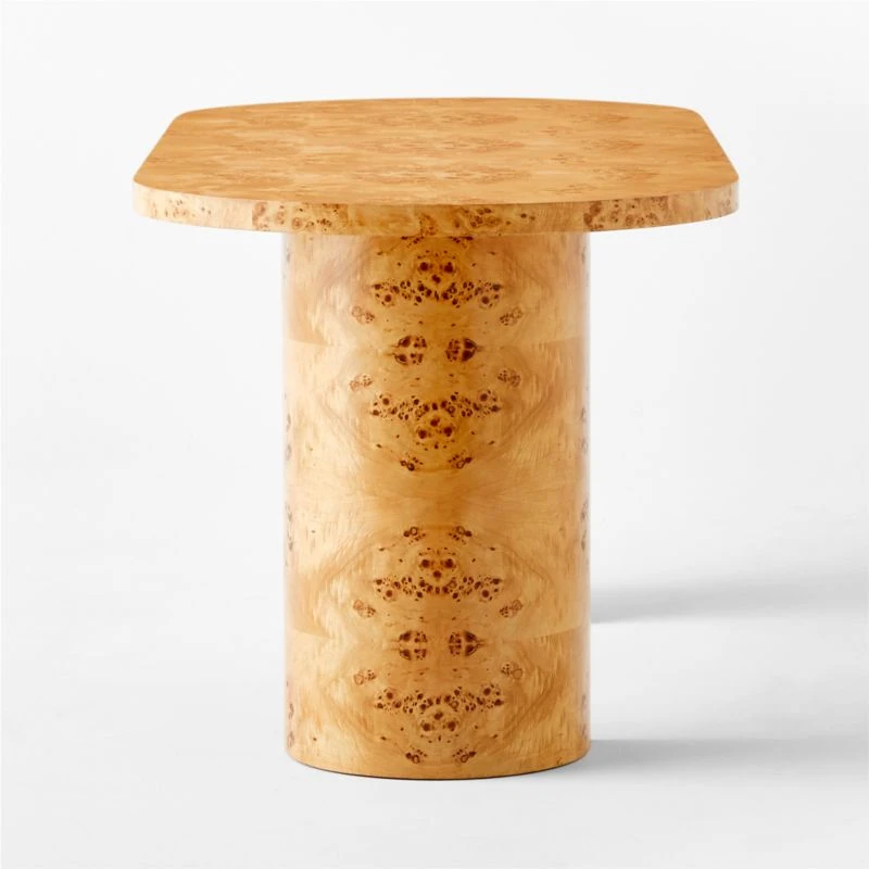 Marisa Burl Wood Desk 70'' 4 Marisa Burl Wood Desk 70'' - Image 4