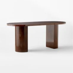 Marisa High-Gloss Walnut Wood Desk 70'' 7 Marisa High-Gloss Walnut Wood Desk 70'' -Cb2 Sales 2024 MarisaHiGlossDeskLrg3QSSS23