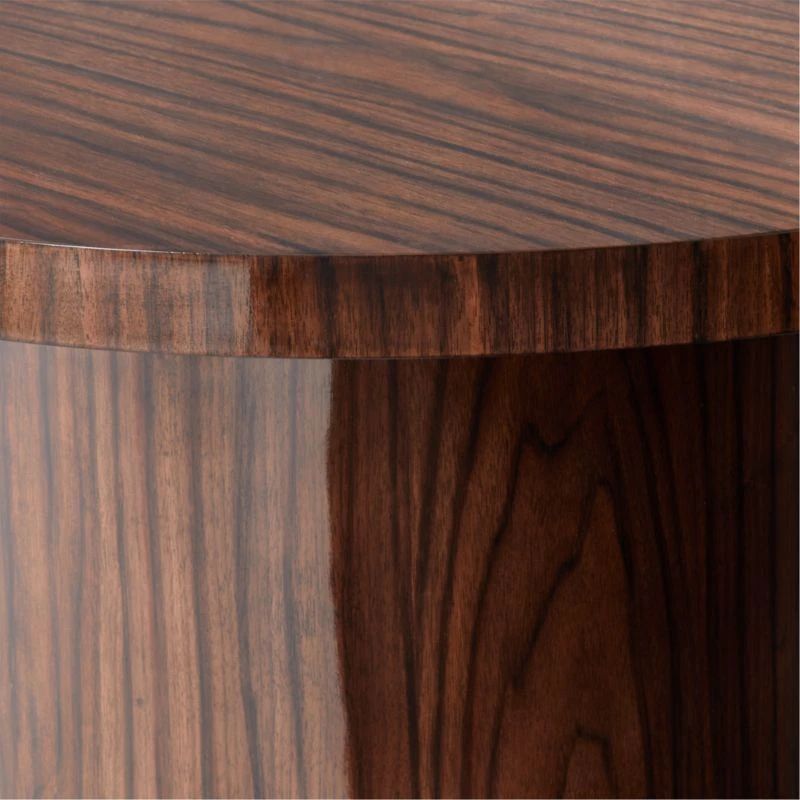 Marisa High-Gloss Walnut Wood Desk 70'' 5 Marisa High-Gloss Walnut Wood Desk 70'' - Image 5