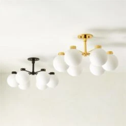 Marra 6-Bulb Black Flush Mount Light -Cb2 Sales 2024 Marra6BulbFlushMountGrpFHS23 1