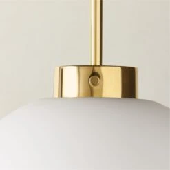 Marra Polished Brass Globe Pendant Light -Cb2 Sales 2024 MarraBrsPendantLight12inAVSHF23