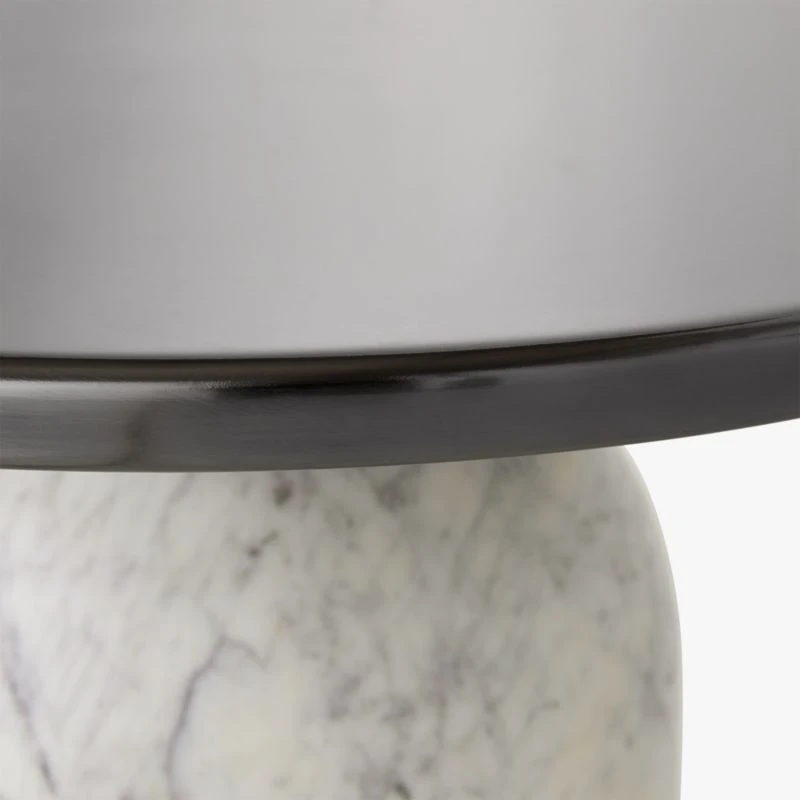 Martini Side Table With White Marble Base 7 Martini Side Table With White Marble Base - Image 7