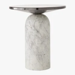 Martini Side Table With White Marble Base 12 Martini Side Table With White Marble Base -Cb2 Sales 2024 MartiniTableWWhtMarbleBsSOF19