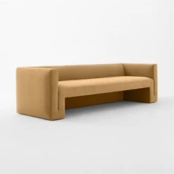 Matra Camel Velvet Sofa -Cb2 Sales 2024 MatraCamelVelvetSofa3QSSF22