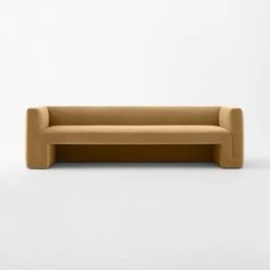 Matra Camel Velvet Sofa -Cb2 Sales 2024 MatraCamelVelvetSofaSOSSF22