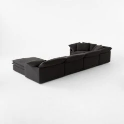 Mattea 6-Piece Charcoal Black Performance Linen Sectional Sofa With Right Arm 10 Mattea 6-Piece Charcoal Black Performance Linen Sectional Sofa With Right Arm -Cb2 Sales 2024 Mattea6PcBlkRASect3QBSSS23