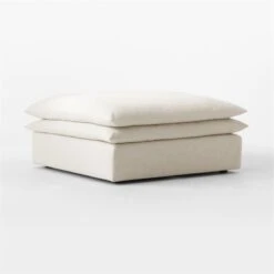 Mattea Neutral Performance Fabric Ottoman 6 Mattea Neutral Performance Fabric Ottoman -Cb2 Sales 2024 MatteaNatOttoman3QSSS23